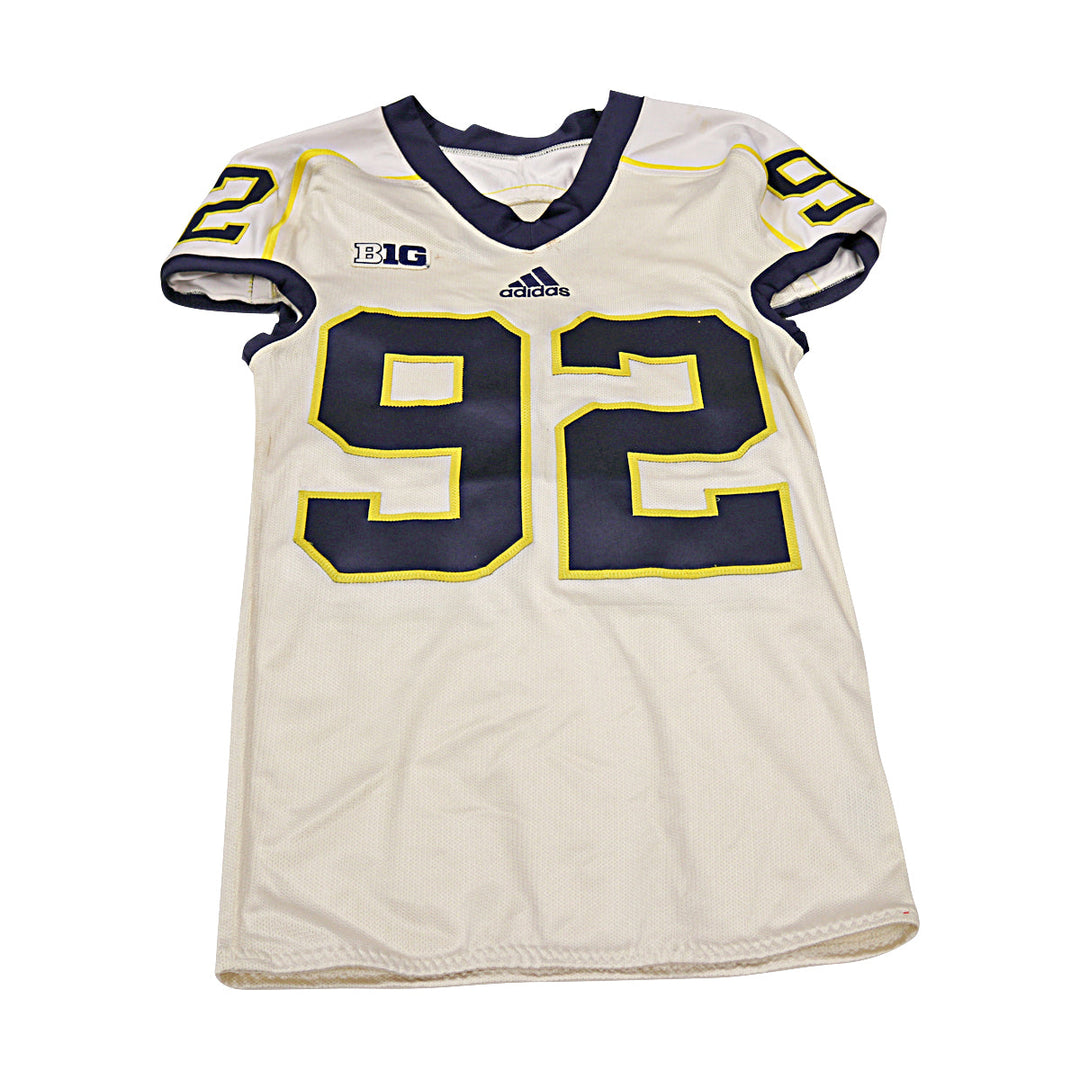 Michigan Wolverines Team Issued Micromesh #92 Away Jersey (Size Xl)