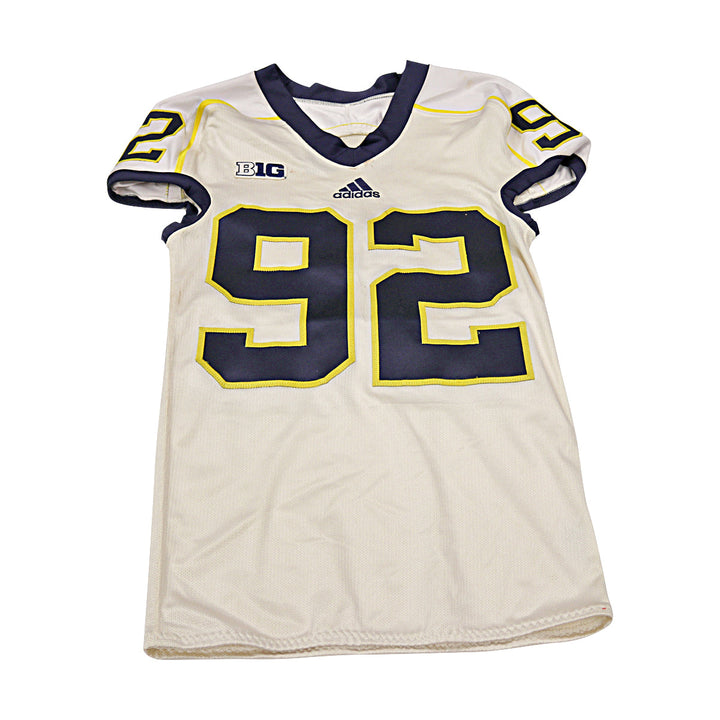Michigan Wolverines Team Issued Micromesh #92 Away Jersey (Size Xl)
