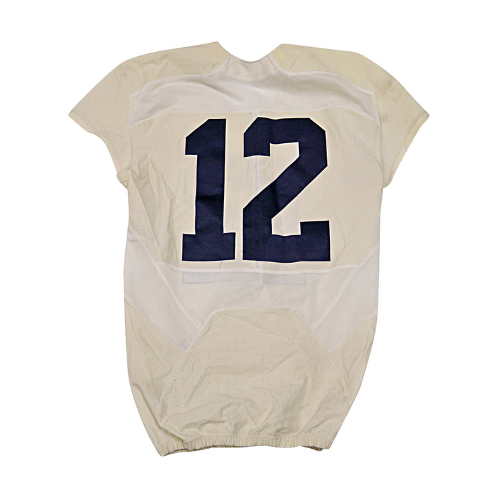 Michigan University #12 2016 Practice Used White Jordan Brand Jersey