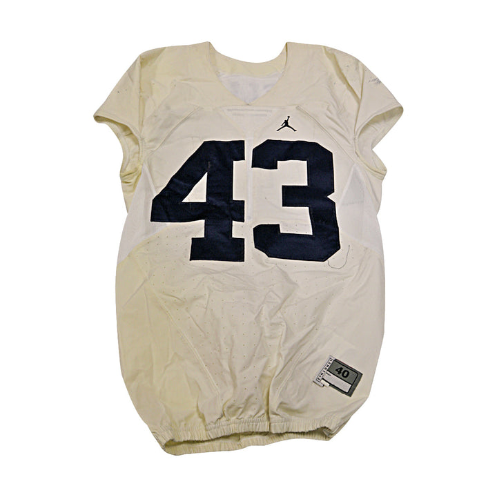 Kelis Michigan University #43 2016 Practice Used White Jordan Brand Jersey