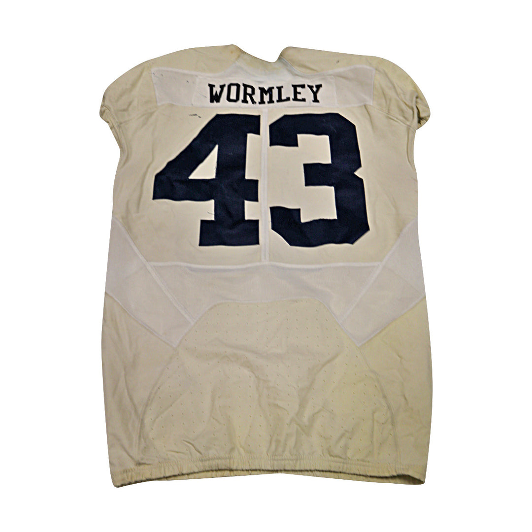 Chris Wormley Michigan University #43 2016 Practice Used White Jordan Brand Jersey