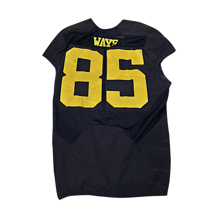 Maurice Ways Michigan University #85 Practice Used Navy Jordan Brand Jersey