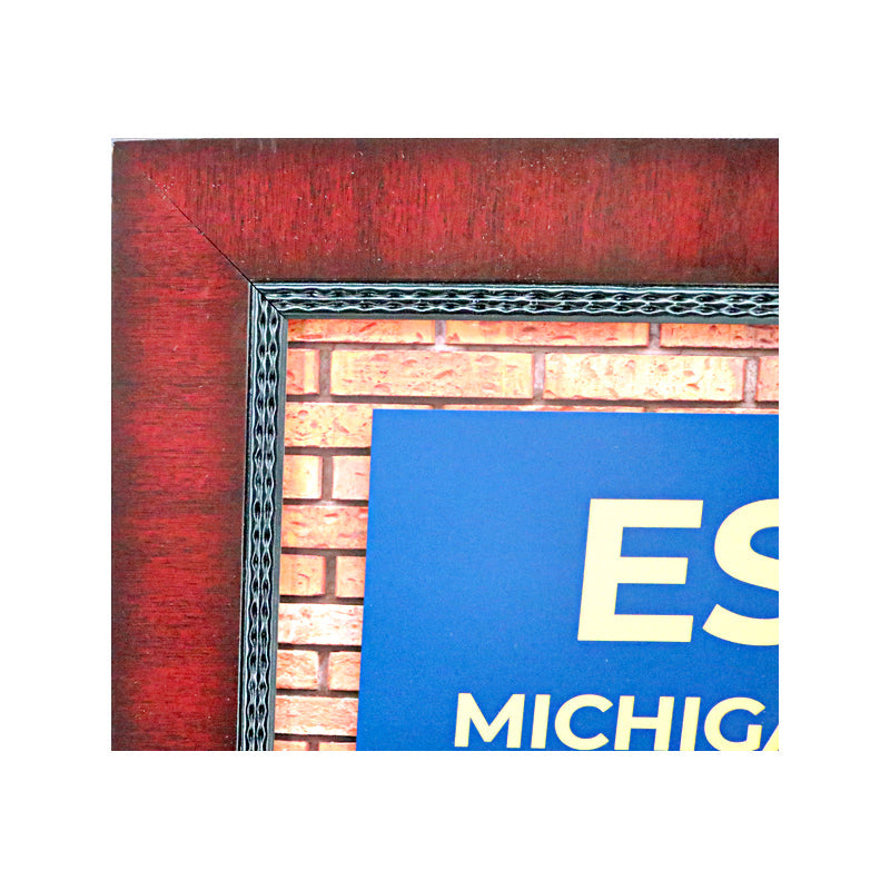 University of Michigan 16"x32" Framed Subway Sign