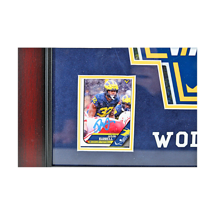 Michigan Wolverines Autographed Signed 6 Card 2023 National Champions 16" x 19"  Framed Collage