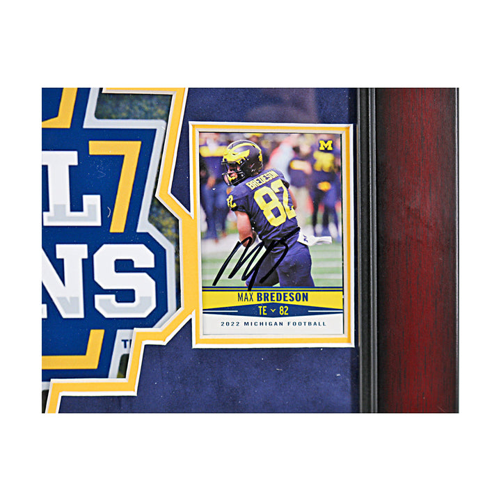 Michigan Wolverines Autographed Signed 6 Card 2023 National Champions 16" x 19"  Framed Collage