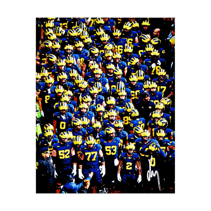 Ja'Den McBurrows Michigan Wolverines Autographed Signed 8x10 Photo (CX Champions Circle LOA)