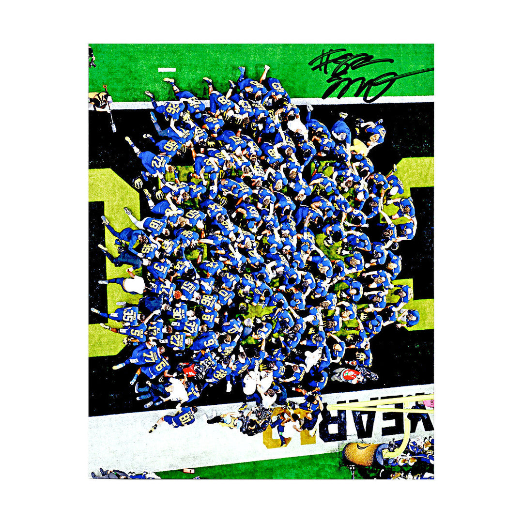 Semaj Morgan Michigan Wolverines Autographed Signed 8x10 Photo (CX Champions Circle LOA)