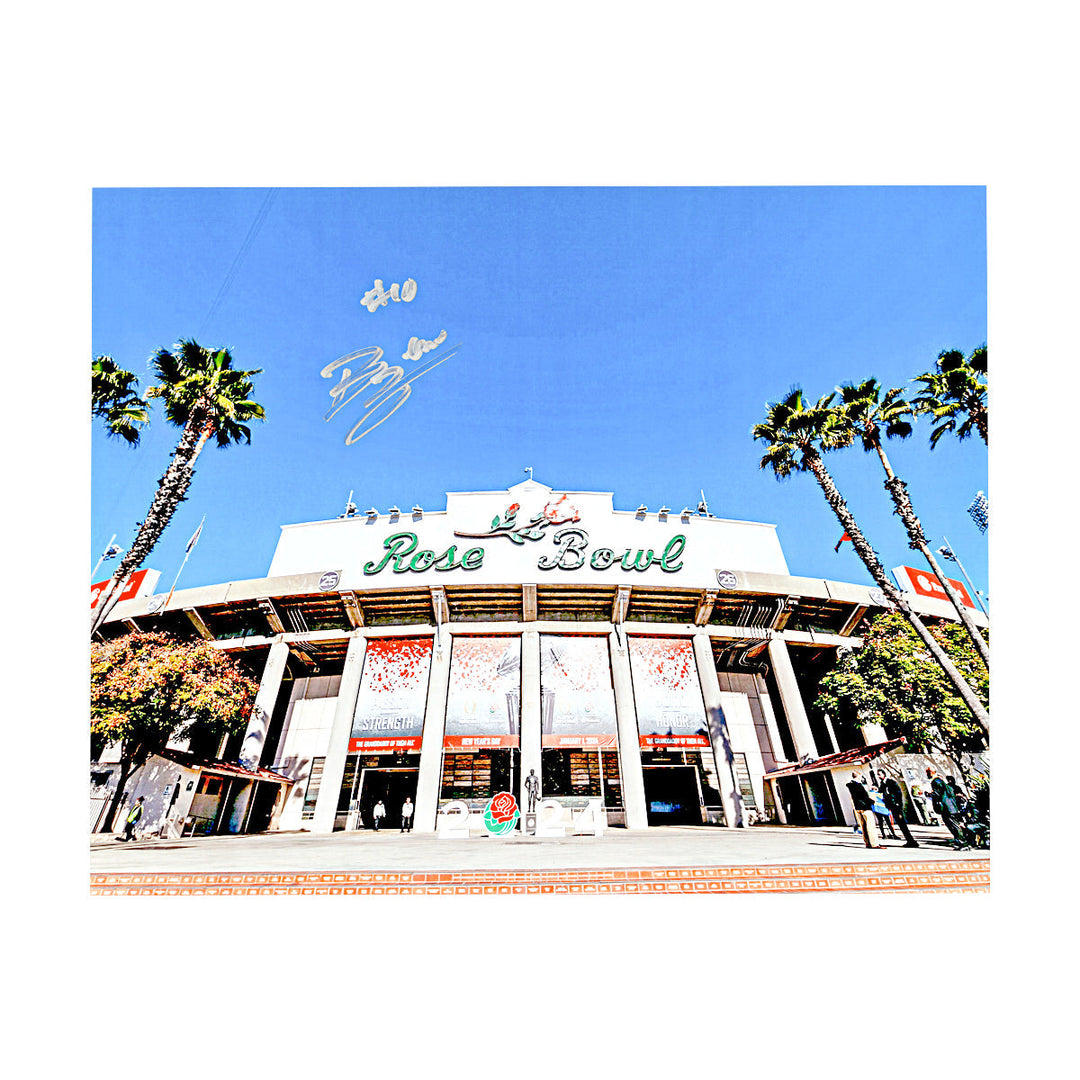 Zeke Berry Michigan Wolverines Autographed Signed Rose Bowl 8x10 Photo (CX Champions Circle LOA)