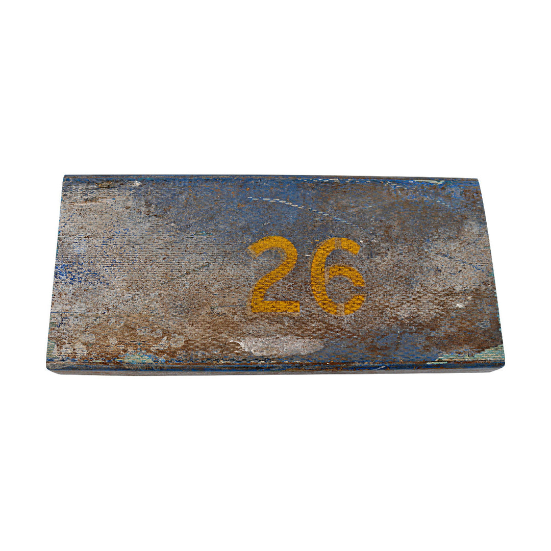 University of Michigan Authentic 1960's to 1990's Blue Fiberglass Bleacher Seat Piece 26 8x17