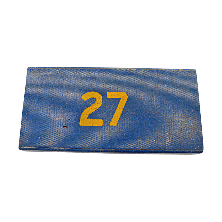 University of Michigan Authentic 1960's to 1990's Blue Fiberglass Bleacher Seat Piece 27 8x17