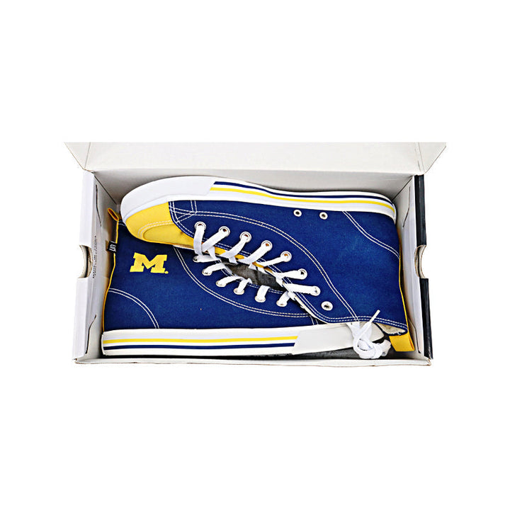 University of Michigan Skicks High Top Canvas Sneakers - Size 12