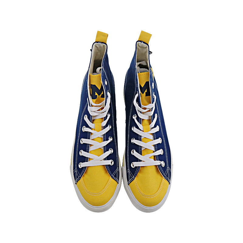 University of Michigan Skicks High Top Canvas Sneakers - Size 12