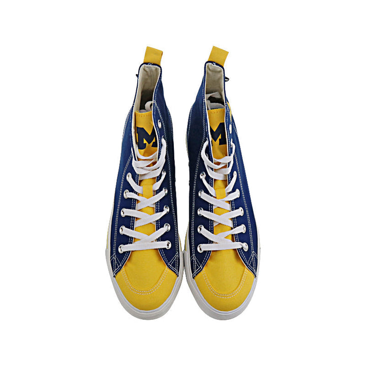 University of Michigan Skicks High Top Canvas Sneakers - Size 12