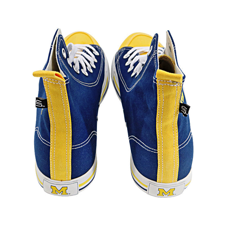 University of Michigan Skicks High Top Canvas Sneakers - Size 12