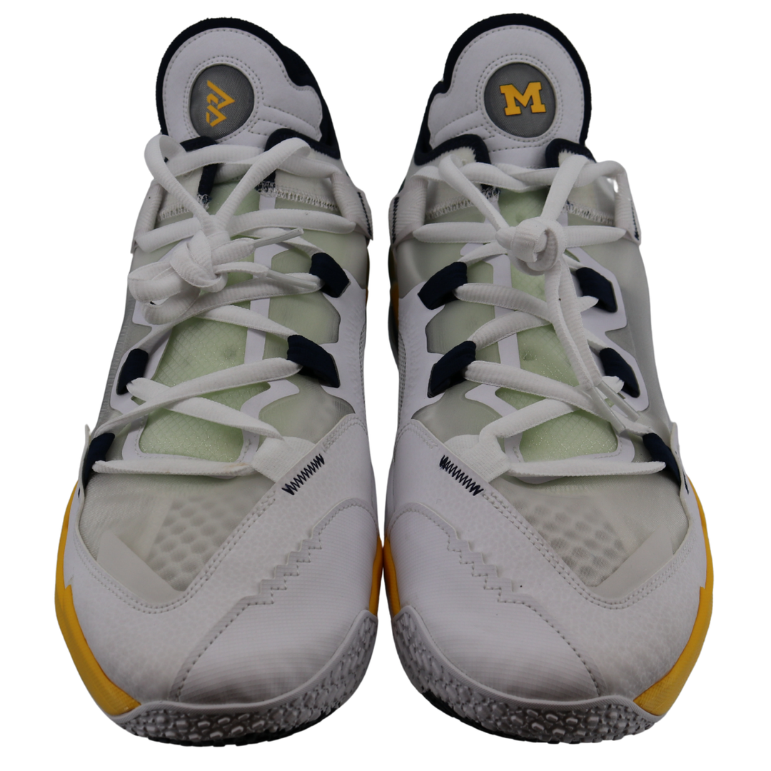Nike Air Jordan Why Not Zero 5 Michigan Wolverines Blue Yellow White