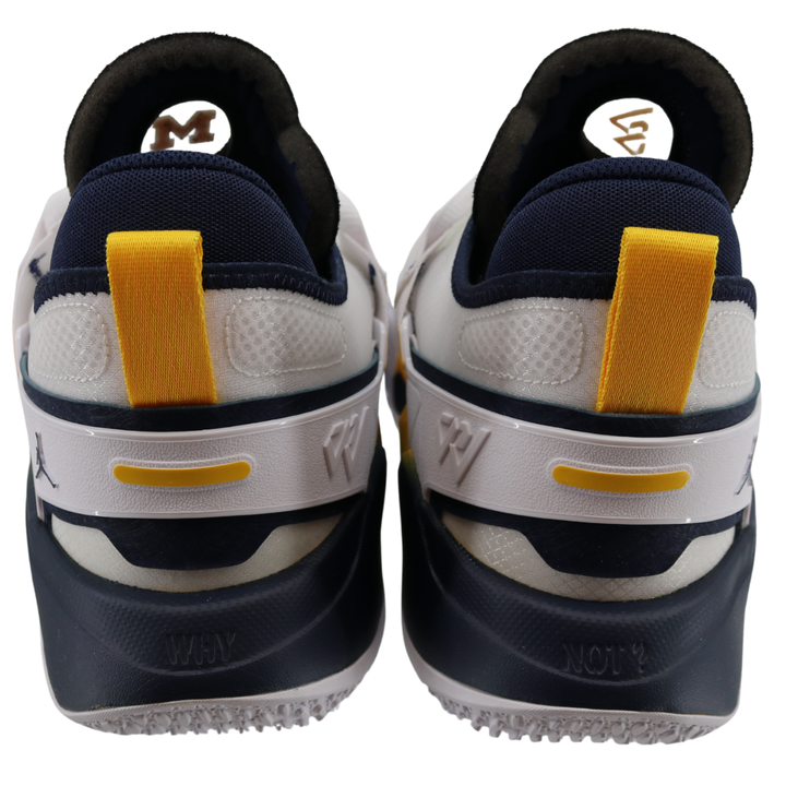 Nike Air Jordan Why Not Zero 5 Michigan Wolverines Blue Yellow White