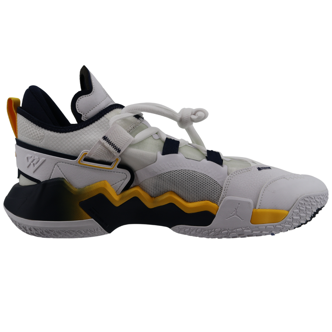 Nike Air Jordan Why Not Zero 5 Michigan Wolverines Blue Yellow White
