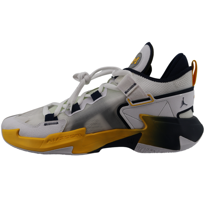 Nike Air Jordan Why Not Zero 5 Michigan Wolverines Blue Yellow White