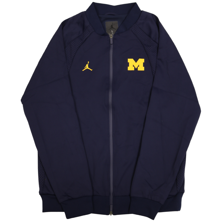 Nike Air Jordan Michigan Wolverines Navy Vented Zip up