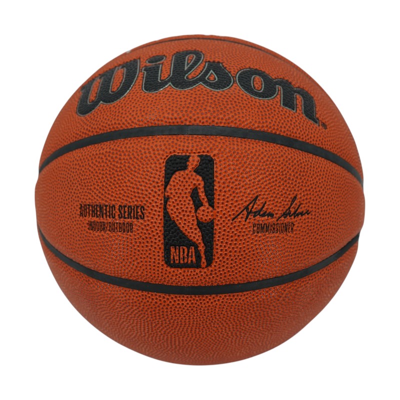 Earl Monroe New York Knicks Autographed The Pearl, HOF 1990 Wilson NBA Basketball CX Auth