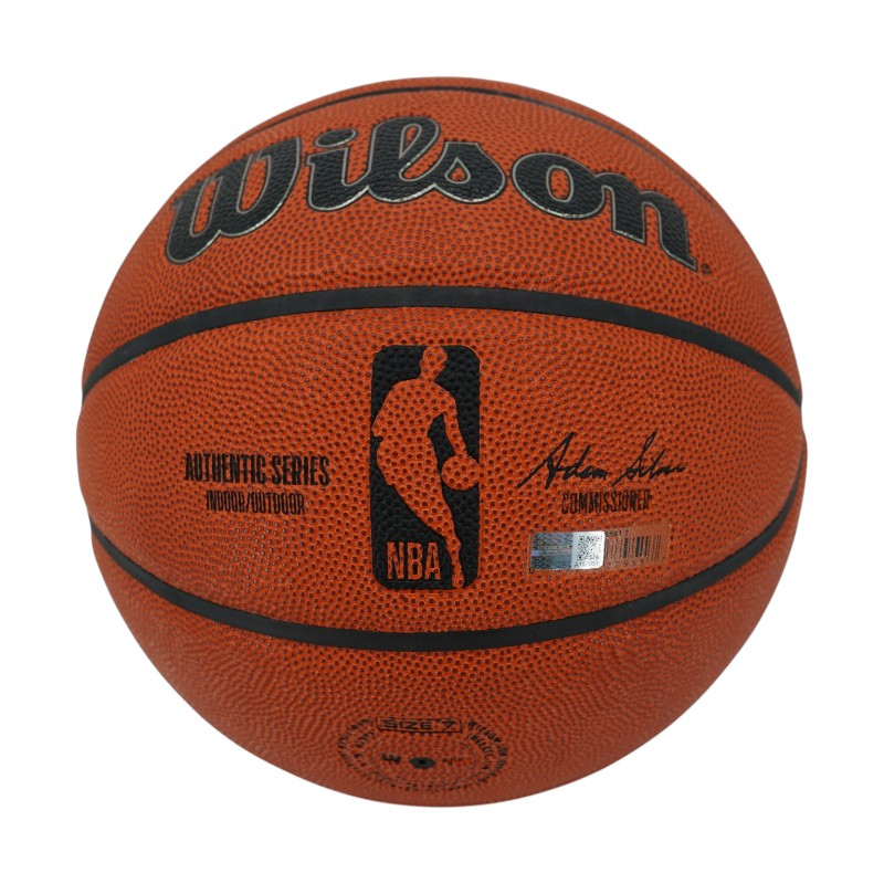 Earl Monroe New York Knicks Autographed The Pearl, HOF 1990 Wilson NBA Basketball CX Auth