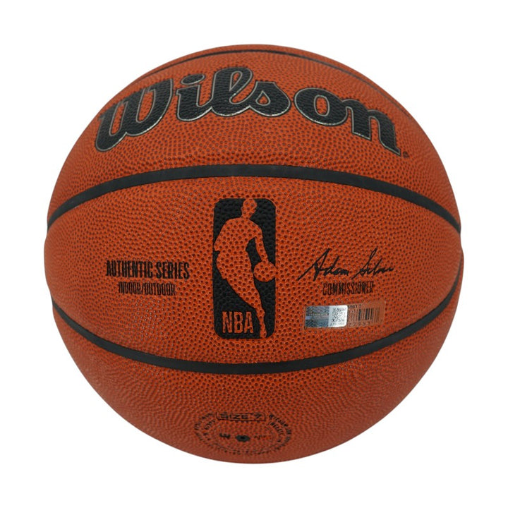 Earl Monroe New York Knicks Autographed The Pearl, HOF 1990 Wilson NBA Basketball CX Auth