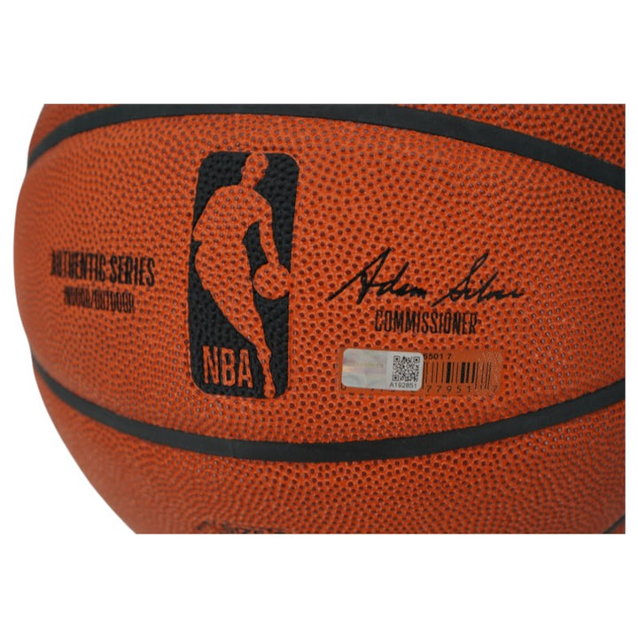 Earl Monroe New York Knicks Autographed The Pearl, HOF 1990 Wilson NBA Basketball CX Auth