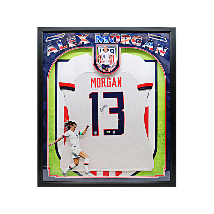 Alex Morgan USWNT Autographed Signed LED Framed Jersey (CX Auth)