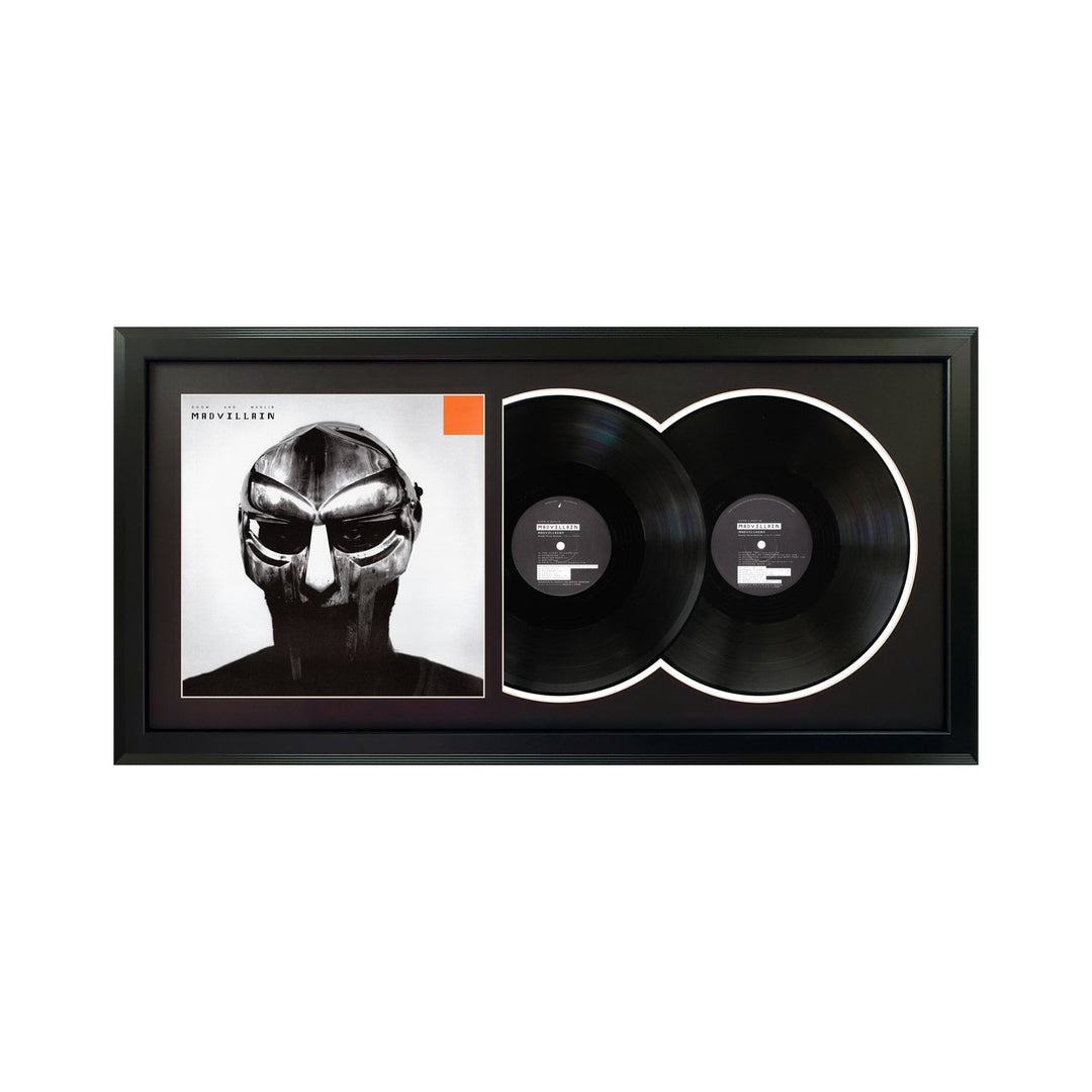 Madvillain Madvillainy Genuine Double Vinyl Records & Cover Professionally Framed 17.5 x 34.5 Wall Display with a Black Mat