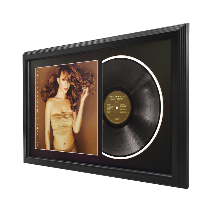 Mariah Carey Butterfly Vinyl Record & Cover Professionally Framed 17.5 x 26.5 Display with a Black Mat