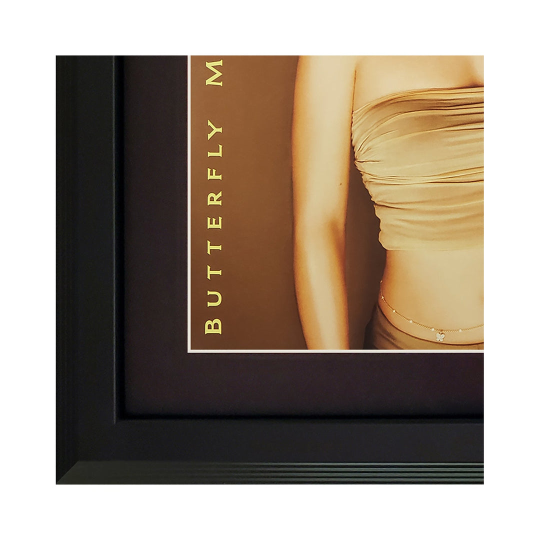 Mariah Carey Butterfly Vinyl Record & Cover Professionally Framed 17.5 x 26.5 Display with a Black Mat
