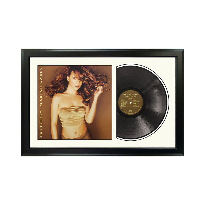 Mariah Carey Butterfly Vinyl Record & Cover Professionally Framed Display with a White Mat
