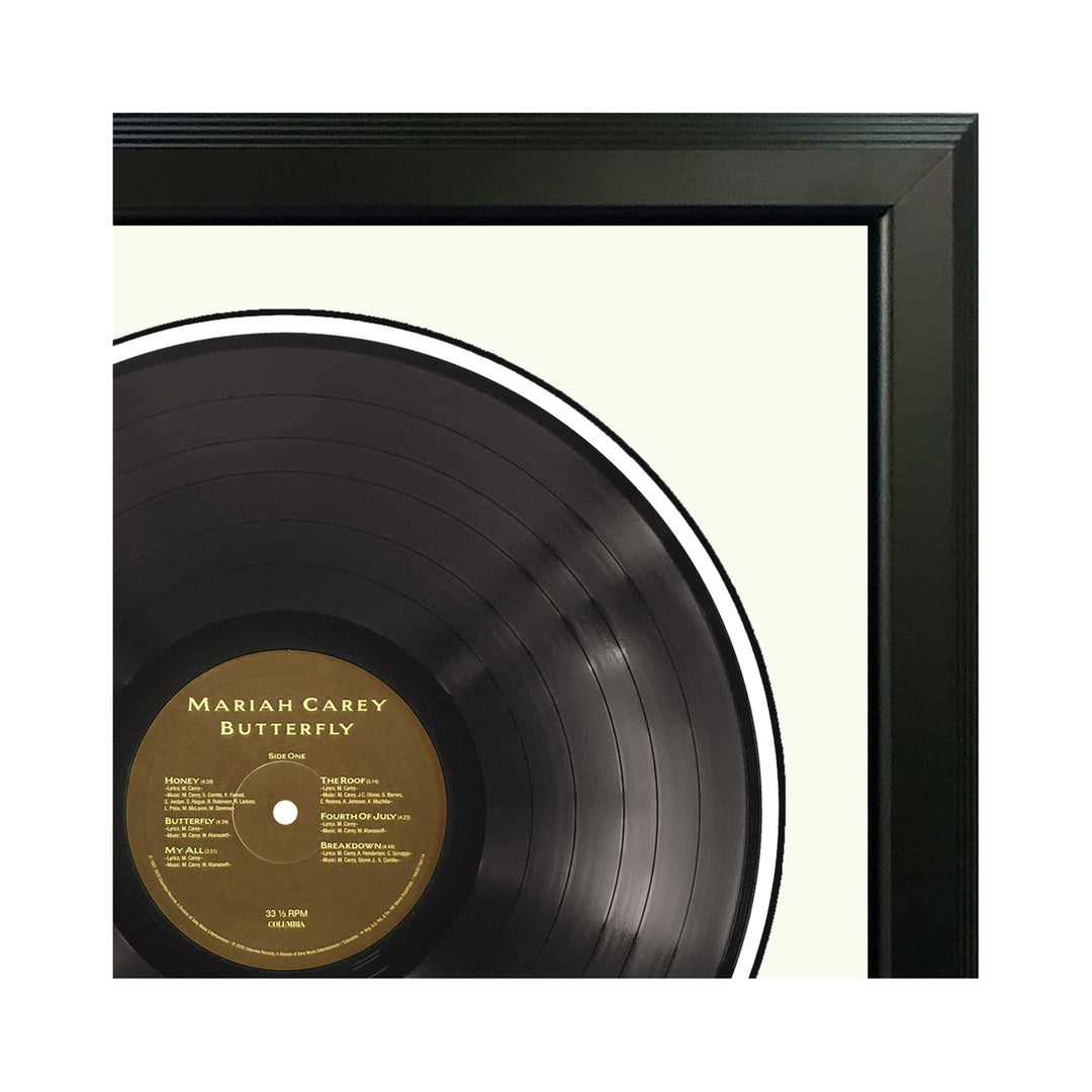 Mariah Carey Butterfly Vinyl Record & Cover Professionally Framed Display with a White Mat