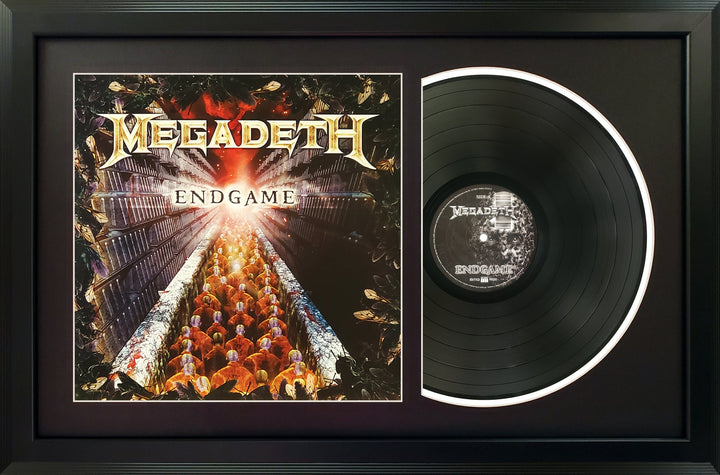 Megadeth Endgame Genuine Vinyl Record & Cover Professionally Framed Wall Display with a Black Mat