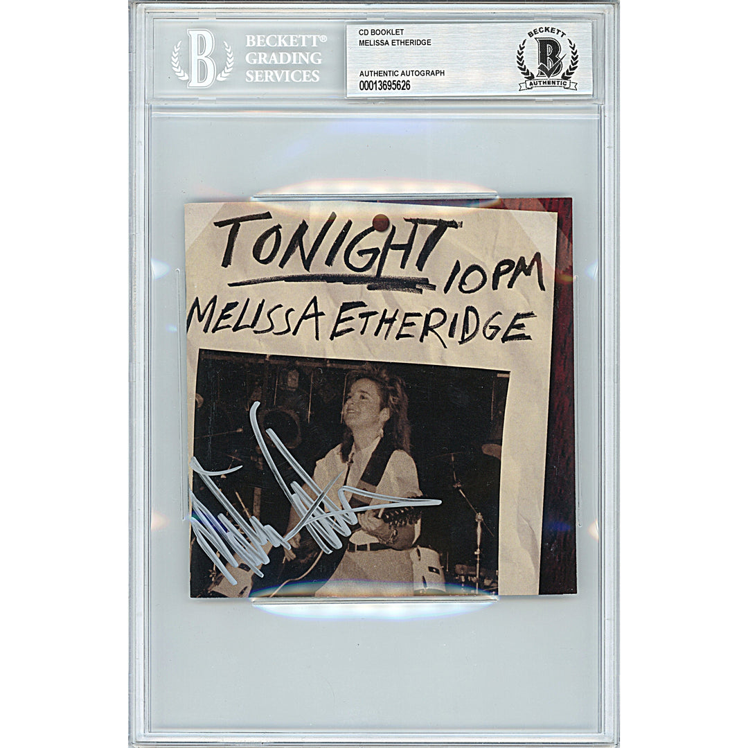 Melissa Etheridge Signed One Way Out CD Album Cover Beckett Authentic Auto Slab