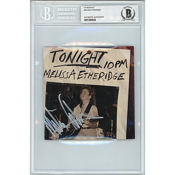 Melissa Etheridge Signed One Way Out CD Album Cover Beckett Authentic Auto Slab