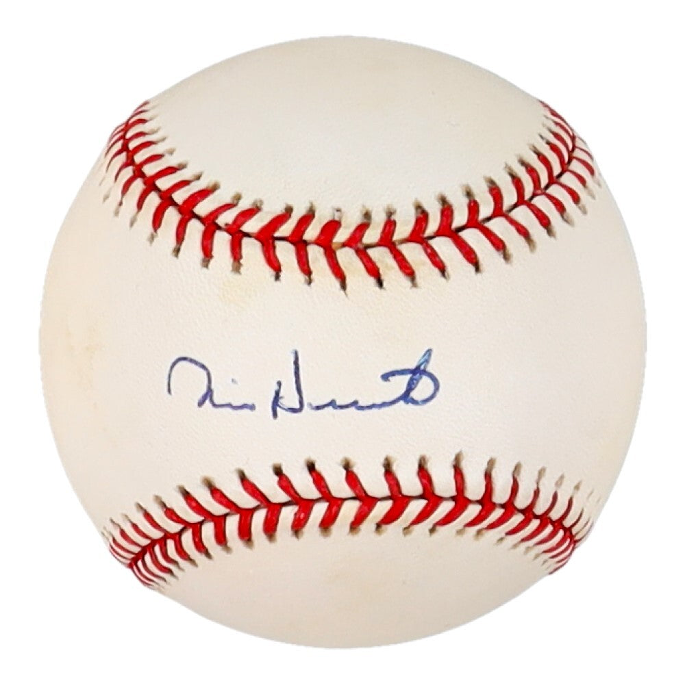 Mike Heath New York Yankees Catcher Signed OAL Baseball (Beckett Hologram)