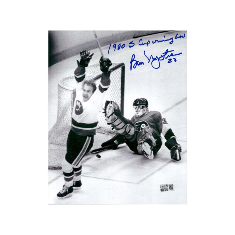 Bobby Nystrom New York Islanders Autographed and Inscribed "1980 S Cup Winning Goal" 8x10 Photograph (CX Auth)