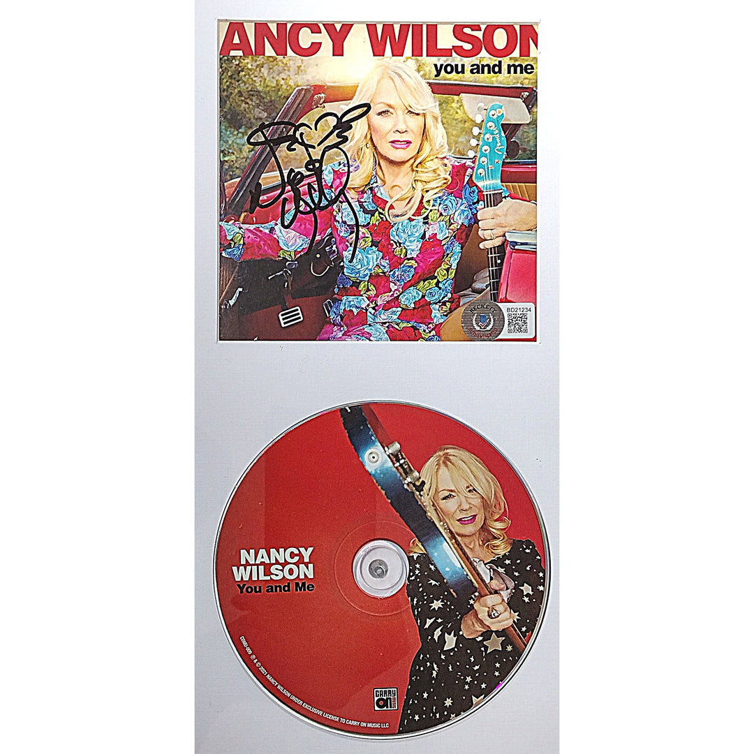 Nancy Wilson Signed You and Me CD Booklet Framed Matted Beckett Authentic Auto COA