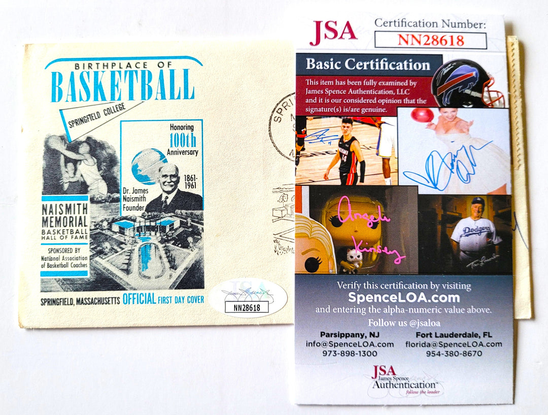 Nate Tiny Archibald Boston Celtics Signed 100th Anniversary of the Naismith Memorial Hall of Fame First Day Cover 11-6-61 (JSA)