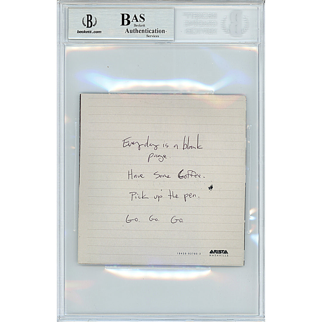 Old Dominion Signed Time Tequila and Therapy CD Album Cover Beckett Authentic Auto Slab