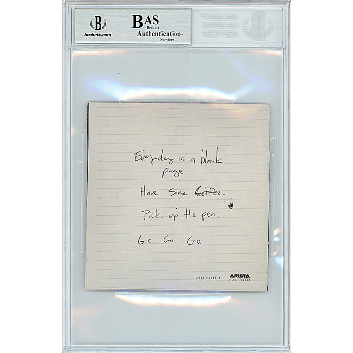 Old Dominion Signed Time Tequila and Therapy CD Album Cover Beckett Authentic Auto Slab