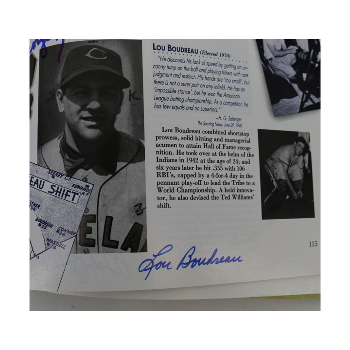 Mantle Williams Mays Autographed Signed National Baseball Hall of Fame and Museum 50th Anniversary 1989 Yearbook 23 Autos JSA LOA