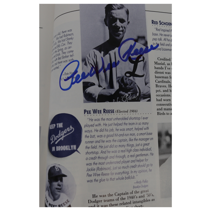 Mantle Williams Mays Autographed Signed National Baseball Hall of Fame and Museum 50th Anniversary 1989 Yearbook 23 Autos JSA LOA