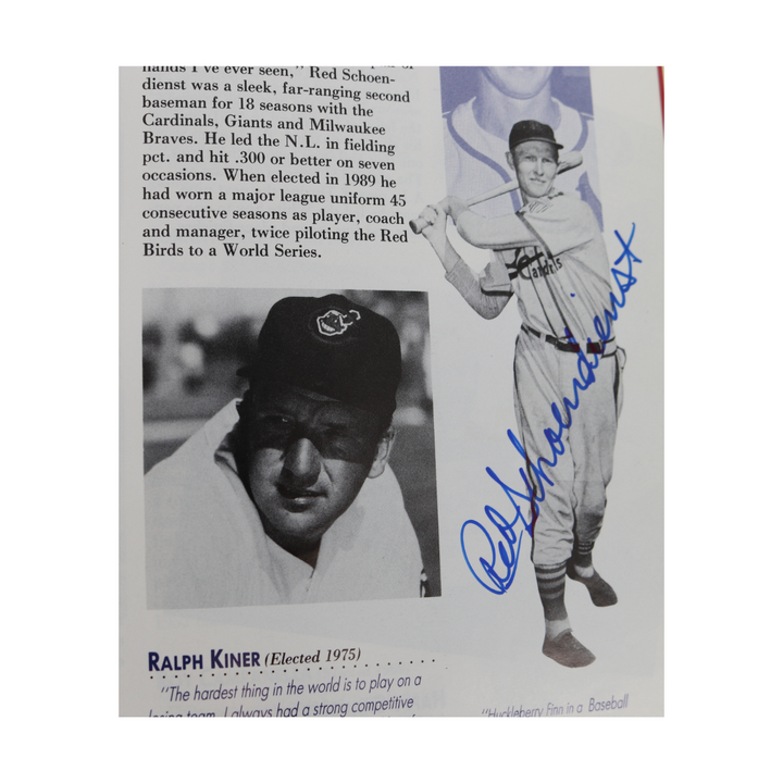 Mantle Williams Mays Autographed Signed National Baseball Hall of Fame and Museum 50th Anniversary 1989 Yearbook 23 Autos JSA LOA