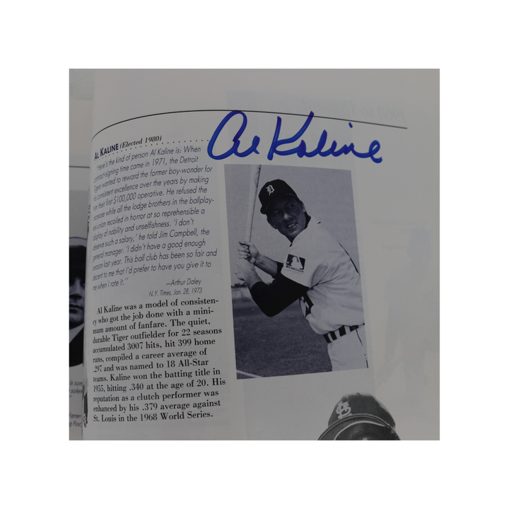 Mantle Williams Mays Autographed Signed National Baseball Hall of Fame and Museum 50th Anniversary 1989 Yearbook 23 Autos JSA LOA