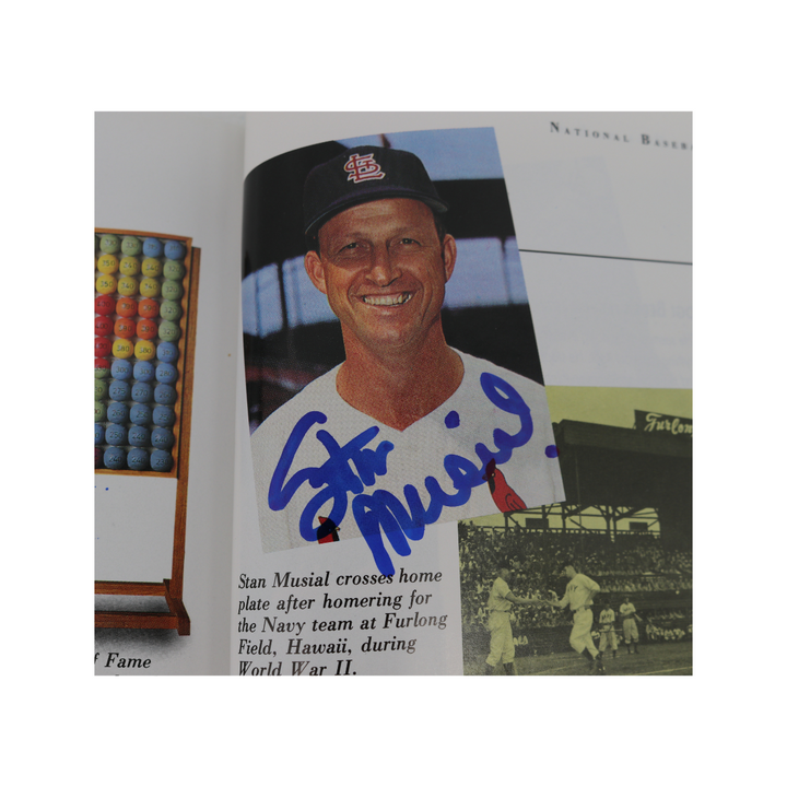 Mantle Williams Mays Autographed Signed National Baseball Hall of Fame and Museum 50th Anniversary 1989 Yearbook 23 Autos JSA LOA