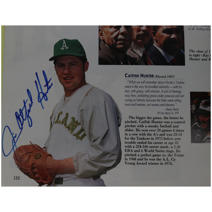 Mantle Williams Mays Autographed Signed National Baseball Hall of Fame and Museum 50th Anniversary 1989 Yearbook 23 Autos JSA LOA