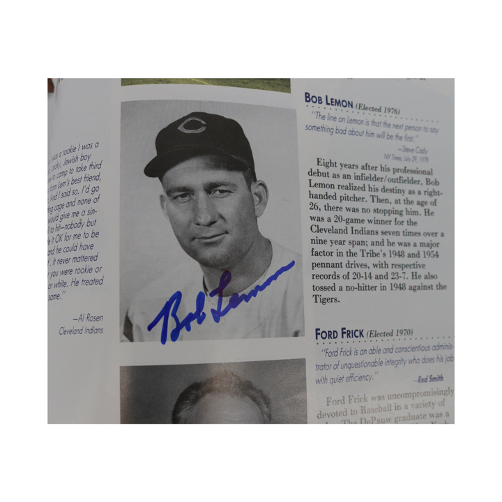 Mantle Williams Mays Autographed Signed National Baseball Hall of Fame and Museum 50th Anniversary 1989 Yearbook 23 Autos JSA LOA