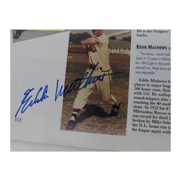 Mantle Williams Mays Autographed Signed National Baseball Hall of Fame and Museum 50th Anniversary 1989 Yearbook 23 Autos JSA LOA